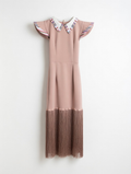 Blush Pink Kikoi Fringe Midi Dress